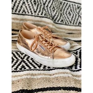 Superga Rose Gold Chrome Shoe